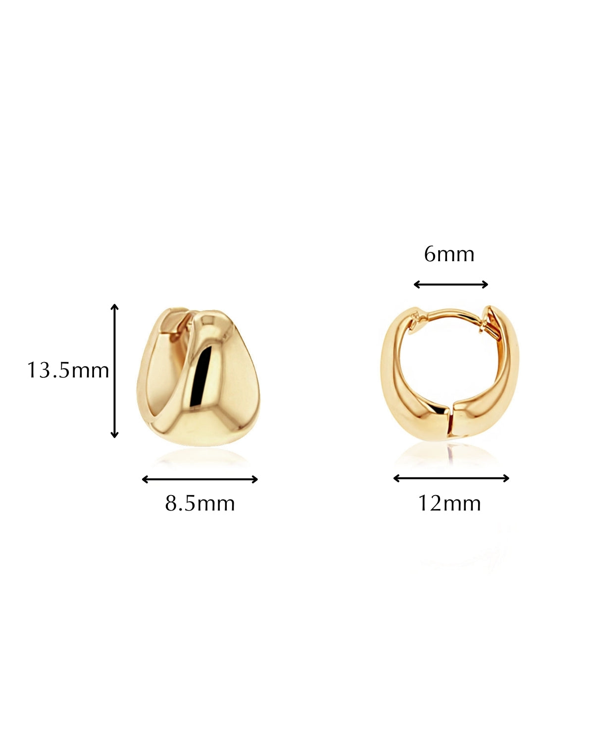 (Pair) Cardi Hoops