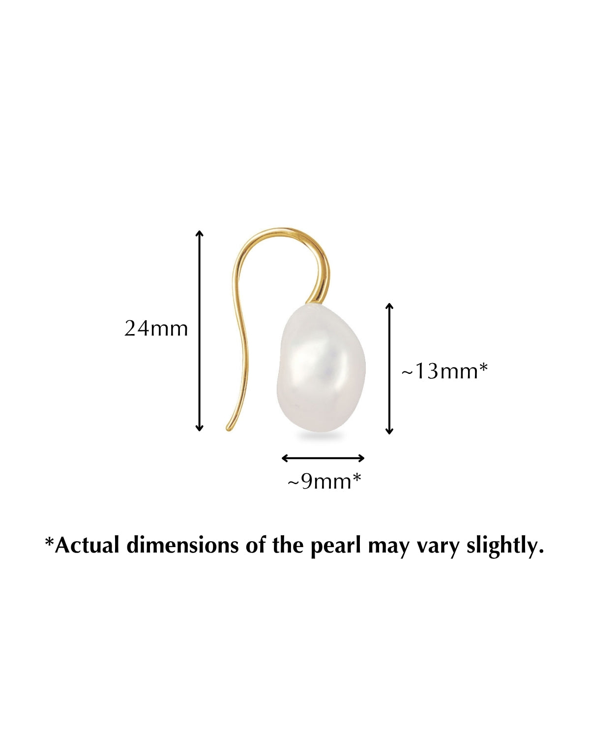 (Pair) Baroque Pearl Drop Earrings