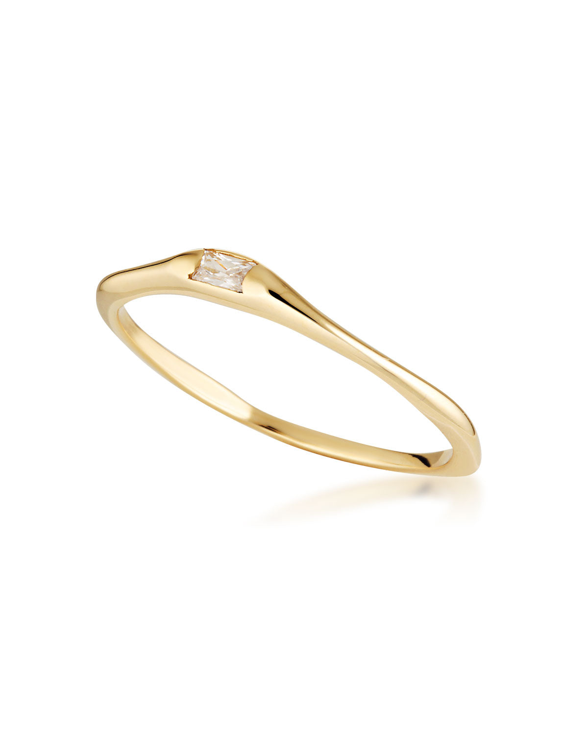 Baguette Wave Ring