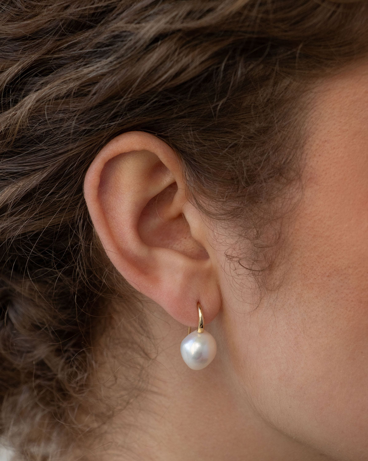 (Pair) Baroque Pearl Drop Earrings