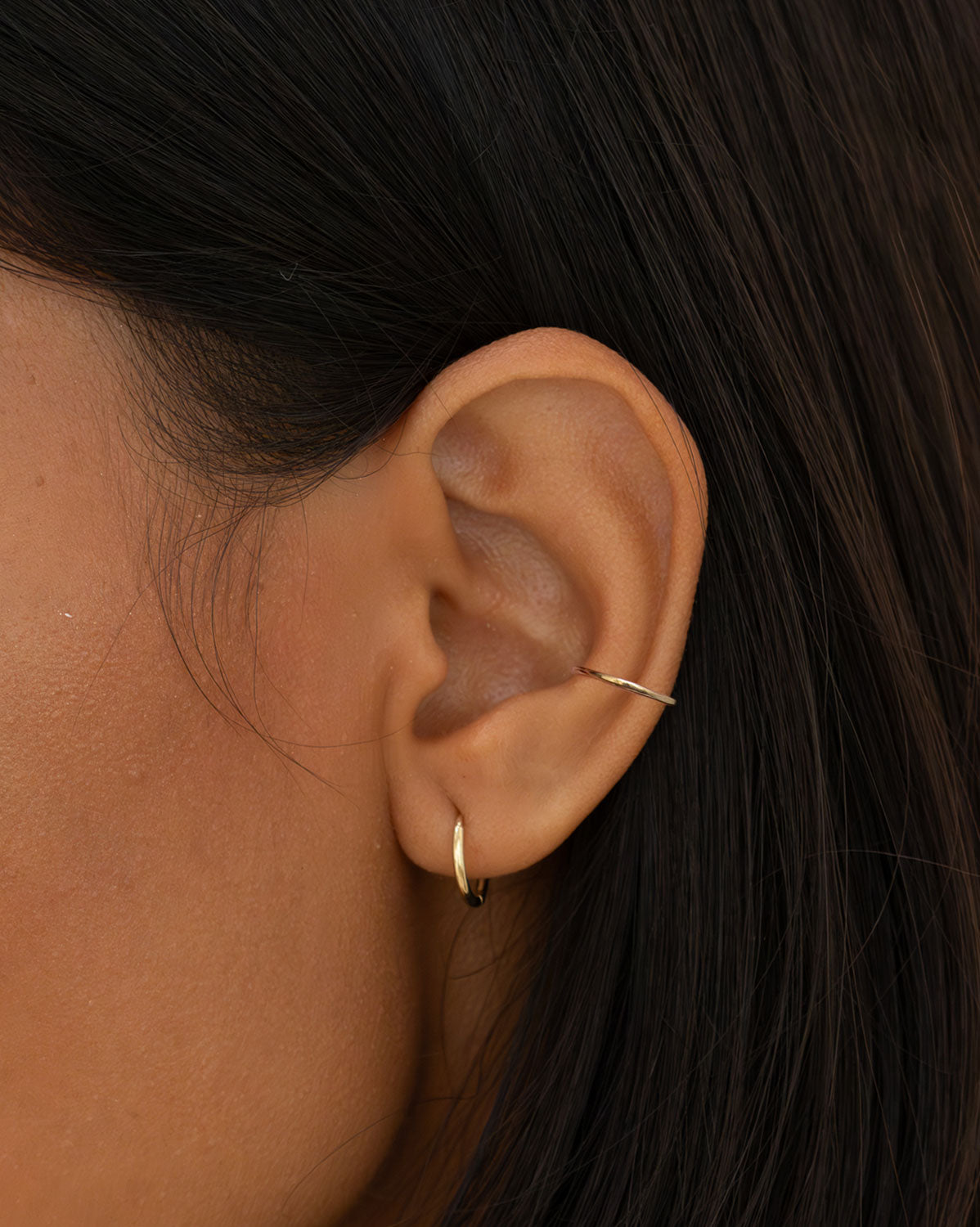 Birkin Huggies &amp; Fine Ear Cuff Set