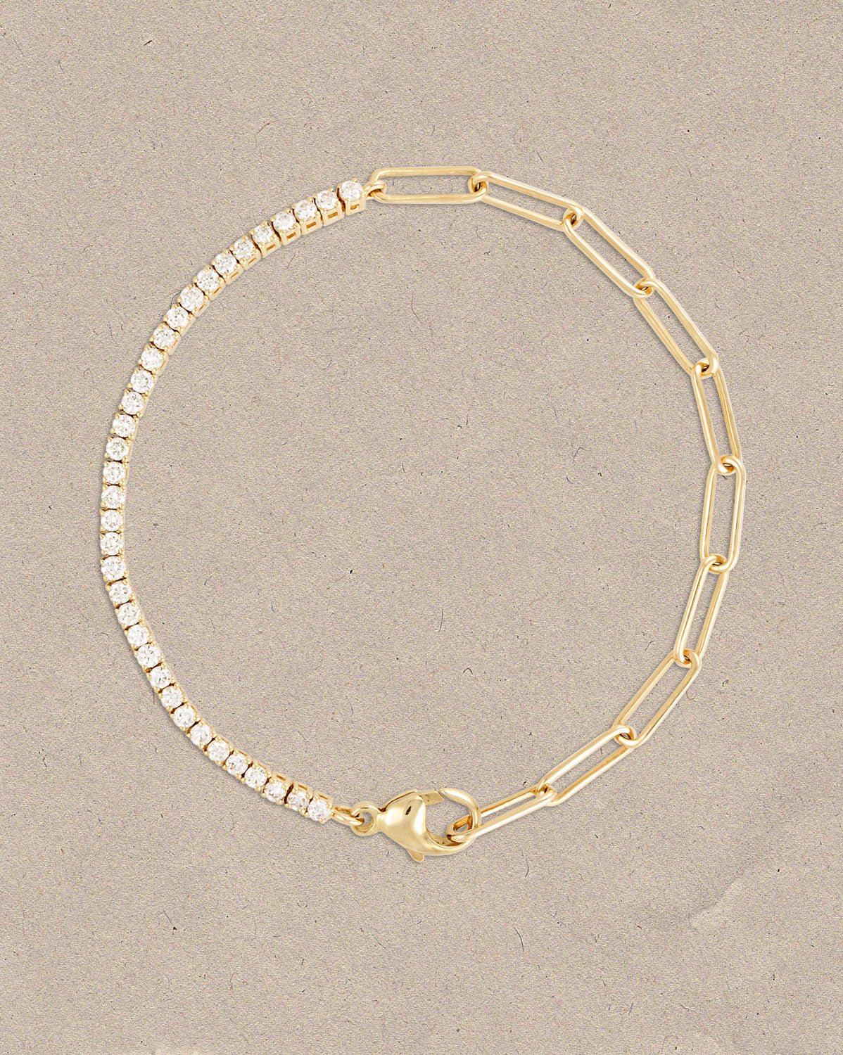 Link Diamond Tennis Bracelet