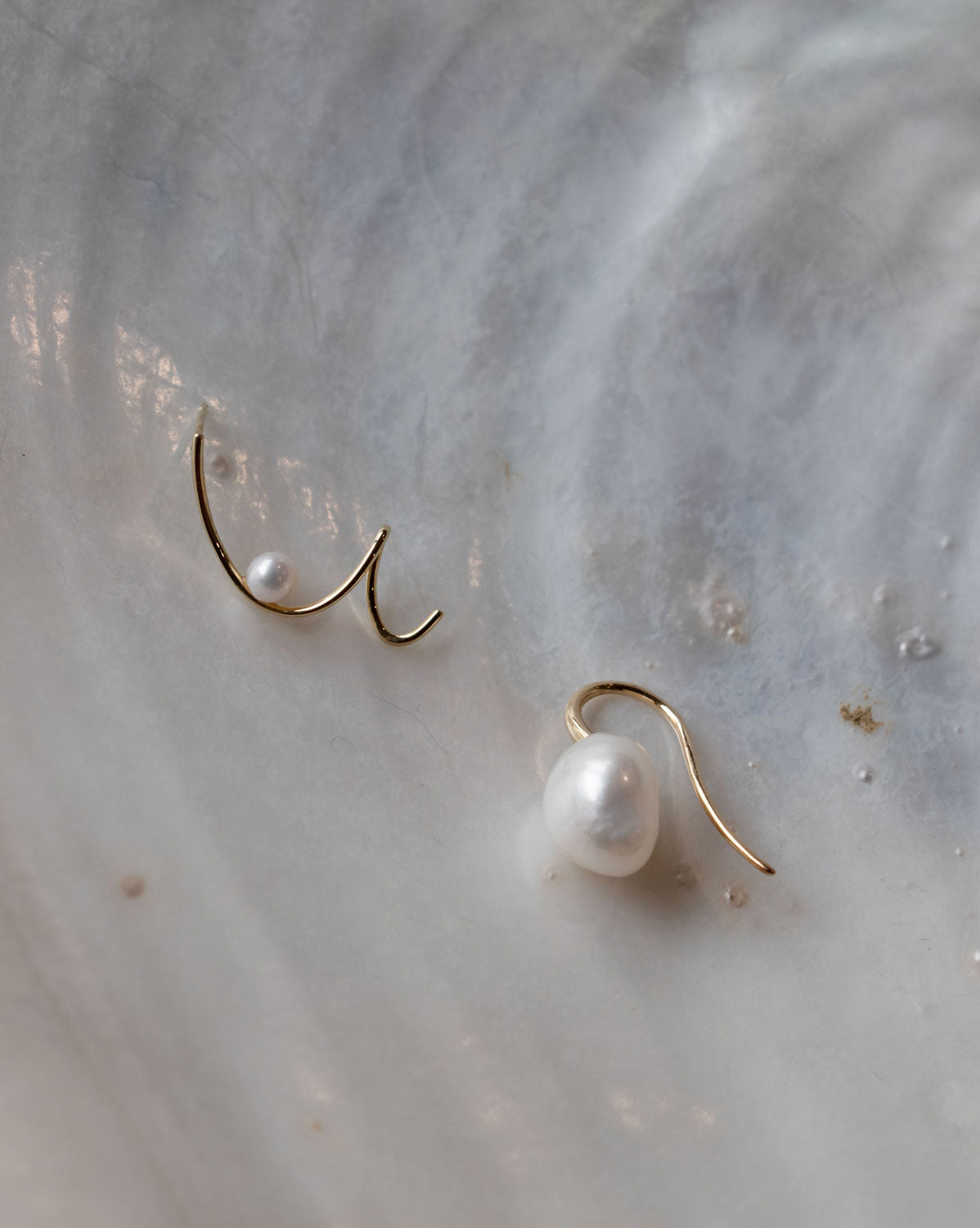 (Pair) Baroque Pearl Drop Earrings
