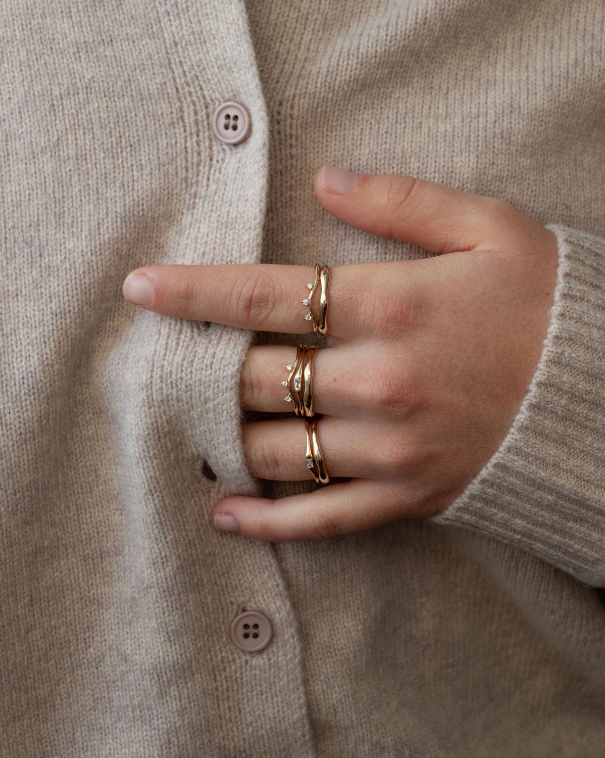 Wave Ring Set